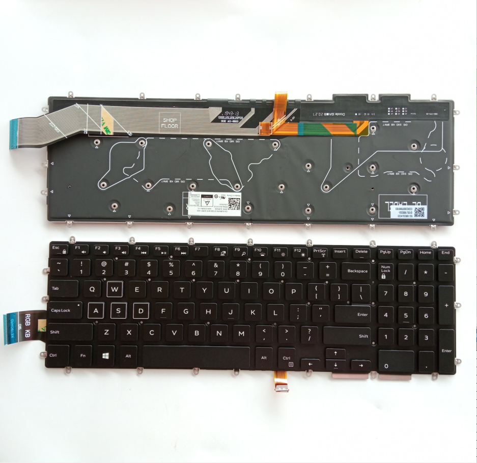 Picture of New Replacement Laptop Keyboard For DELL 3590/G3 3590/G3 5590/M15 2019 Colorful backlight BLACK Backlit US Layout
